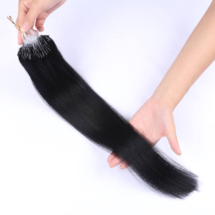 Micro ring loop human indian virgin remy good hair cheap hair extension shops near me SJ00282